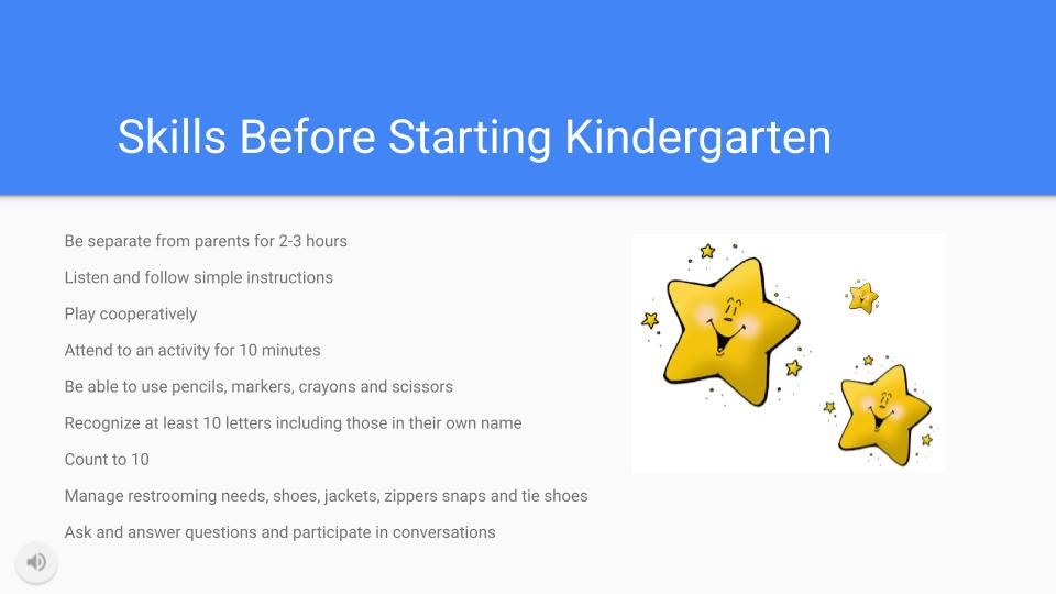 Copy of Kindergarten Readiness 5